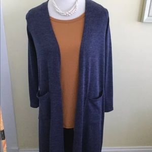 Lularoe XS Navy Sara Cardigan